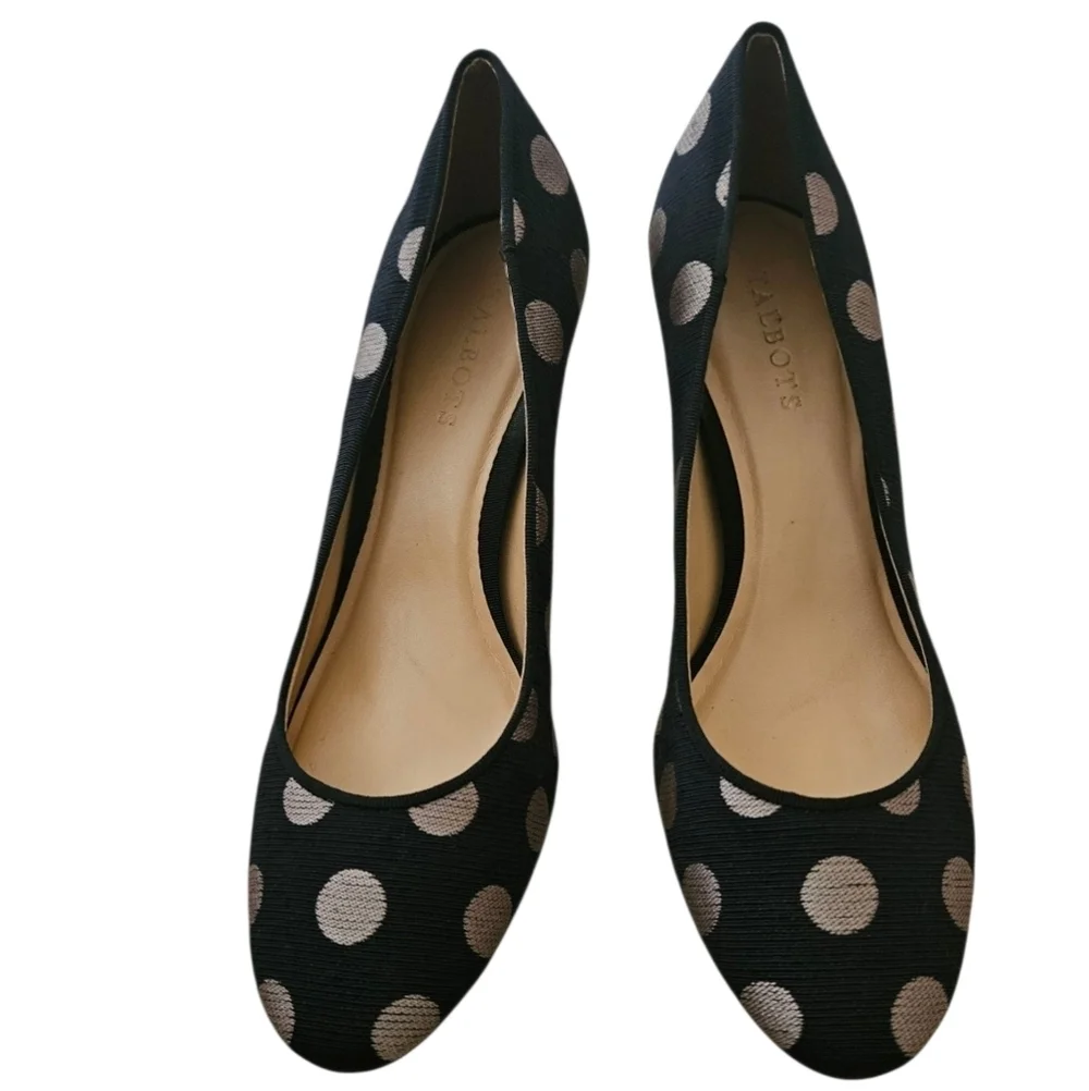 Talbots Polka Dot Pumps Women 10.5M - Picture 2 of 5